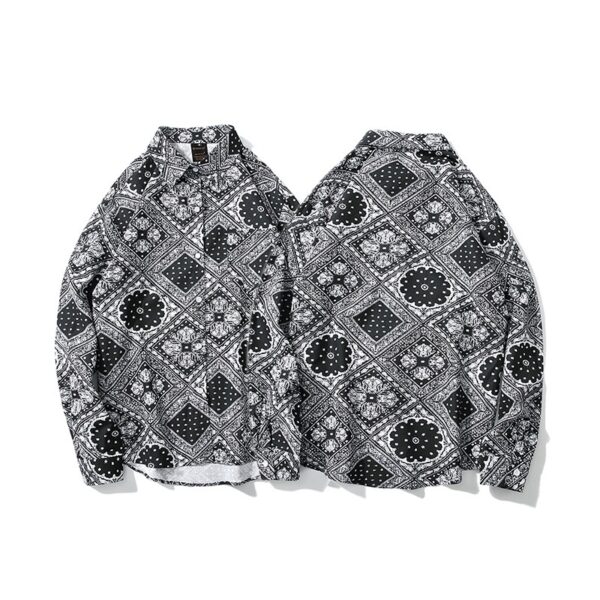 Long-sleeved shirt couple shirt men trendy - Image 2