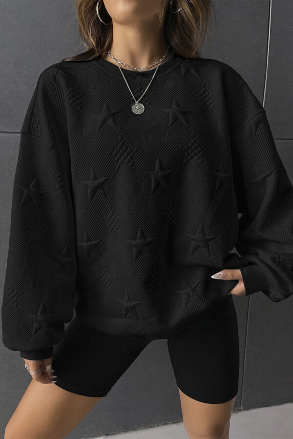 Casual Loose Round Neck Pullover Women - Image 4