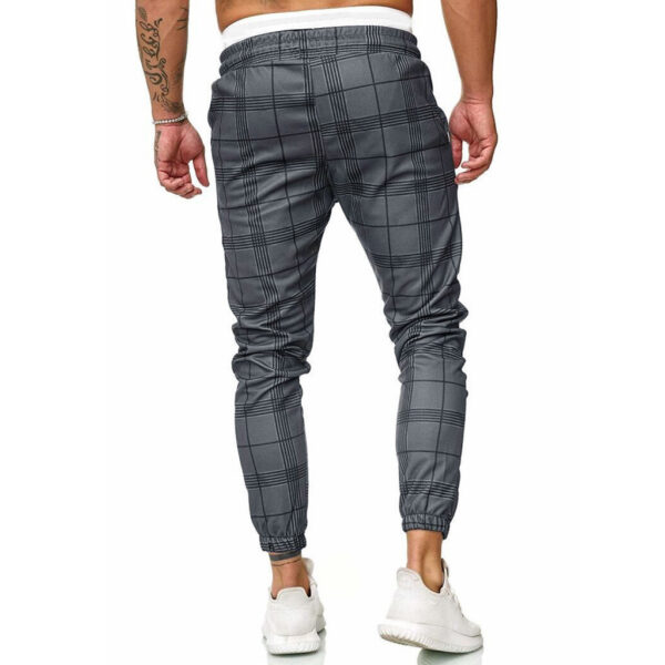 Micro-elastic plaid pants - Image 2