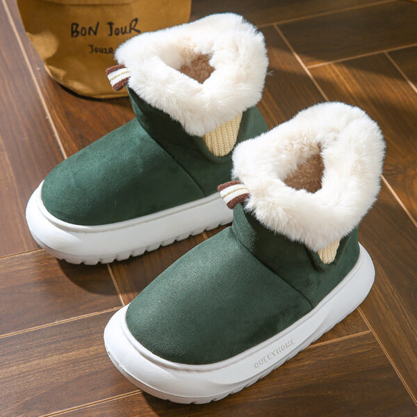 Plush All-inclusive Thick Bottom Non-slip Thick Cotton Shoes - Image 5
