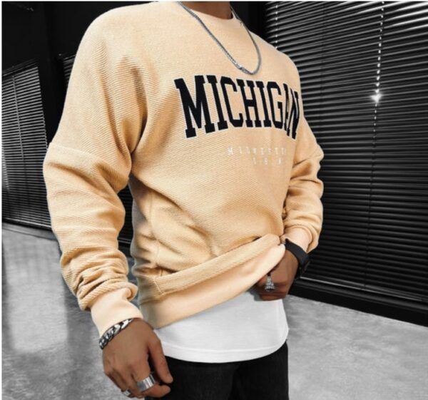 3D Digital Printing Men's Round Neck Polyester Hooded Sweatshirt - Image 2