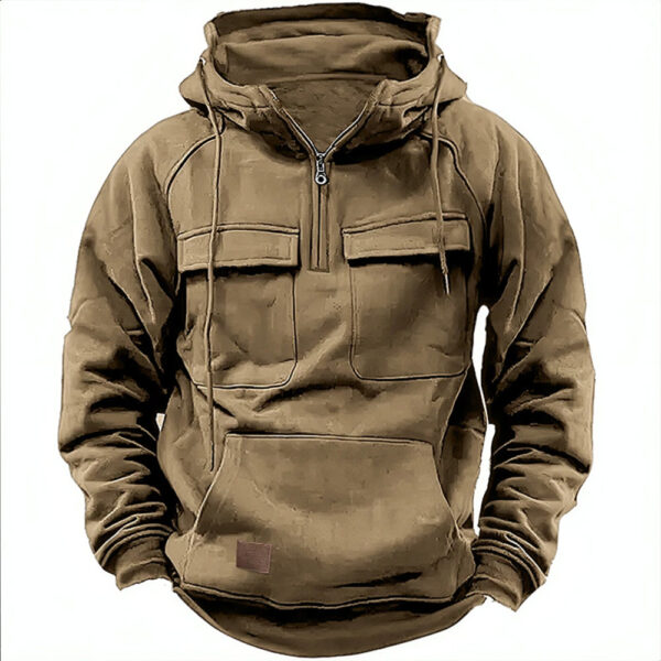 Men's Solid Color Casual Sweatshirt - Image 7