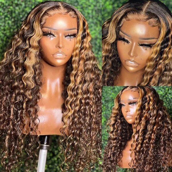 P427 13x6 Water Wave Lace Front Human Hair Wigs - Image 2