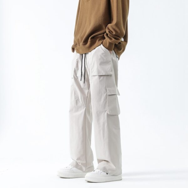Loose Straight Track Pants Men - Image 5