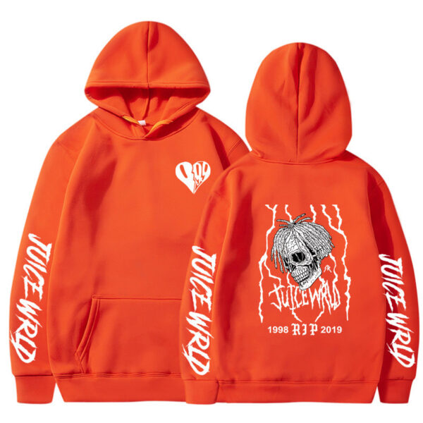 Men's And Women's Printed Loose Hoodie - Image 8