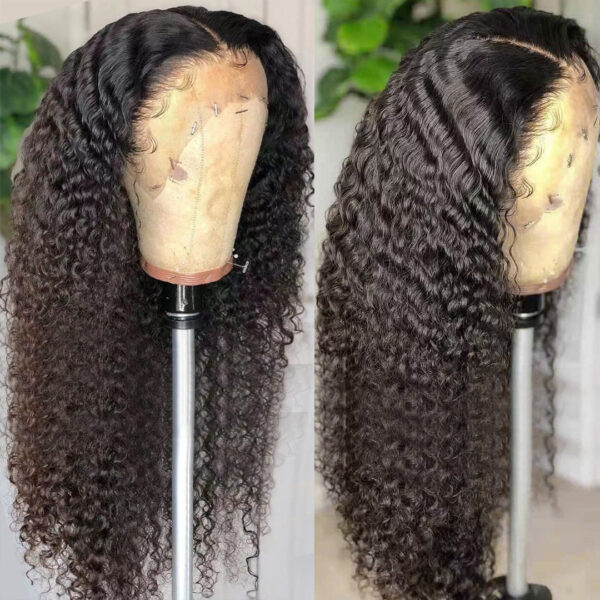 Deep Wave T Part Frontal Wig Human Hair Headgear - Image 4