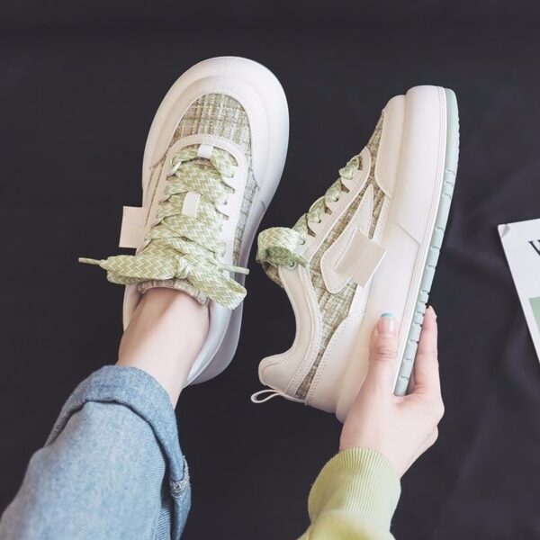 Thick Bottom Spring And Autumn Milk Fufu Show Feet Little Wild Original Niche Sports Board Shoes - Image 2