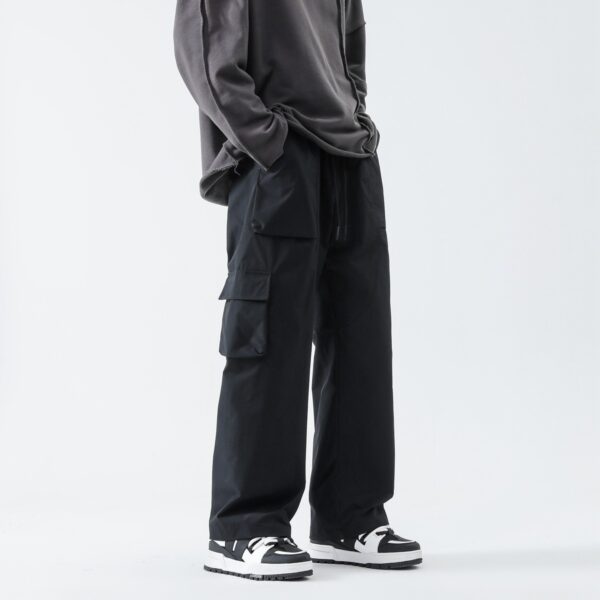 Loose Straight Track Pants Men - Image 6