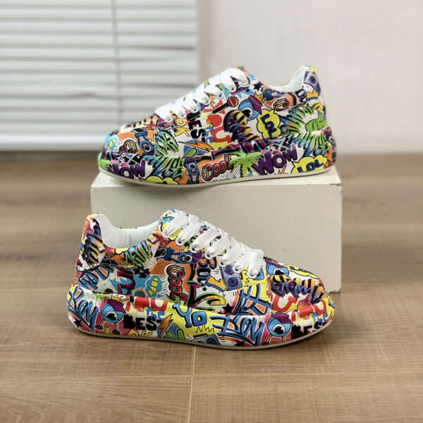 Hand-painted Shoes Women's Platform Casual Shoes Painted Sports - Image 5
