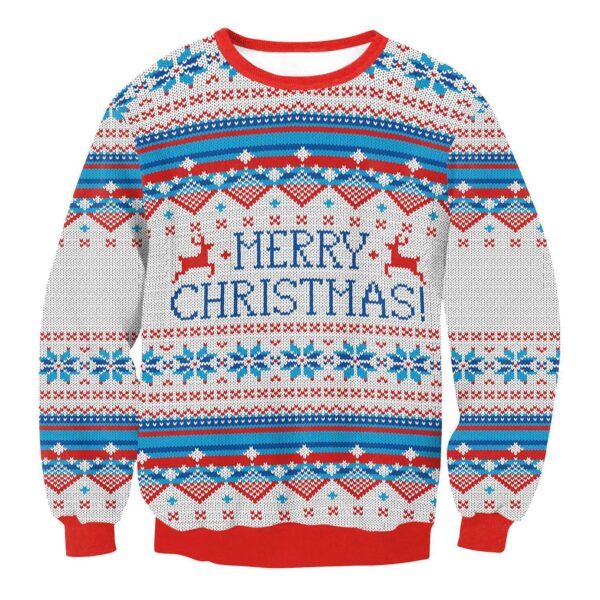 Autumn Winter Fashion Christmas Sweater Santa Elf Funny Pullover Womens Mens Print Sweaters Tops Clothing - Image 2