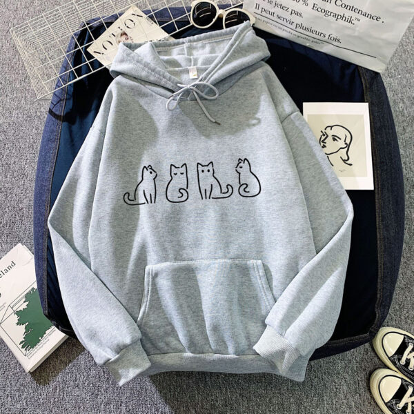 Hoodie Sweater Couple Loose Printed Top - Image 2