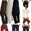 Men's Cotton And Linen Trousers Ankle Strap Pants Medieval Viking - Image 4