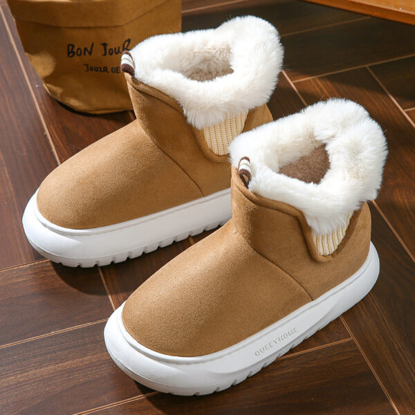 Plush All-inclusive Thick Bottom Non-slip Thick Cotton Shoes