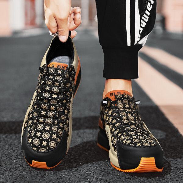 Bag Raise The Bottom Flower Cloth Casual Shoes Men - Image 3