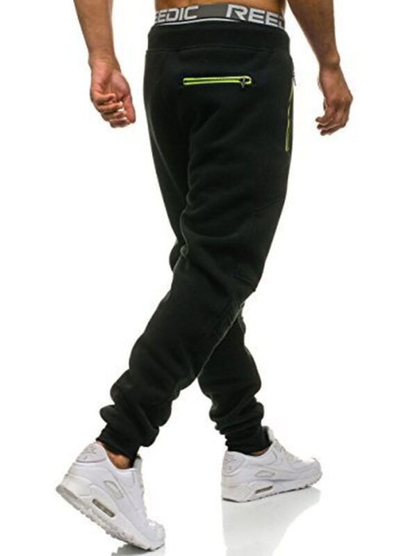 Men's casual pants zipper stitching sports pants - Image 4