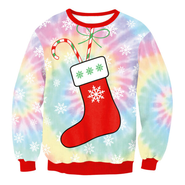 Autumn Winter Fashion Christmas Sweater Santa Elf Funny Pullover Womens Mens Print Sweaters Tops Clothing - Image 7