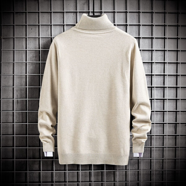 Student High Neck Pullover Knitted Sweater - Image 7