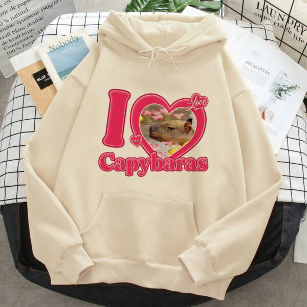 Capybara Hoodies Female Korean Hip Hop Anime Harajuku Women H - Image 7