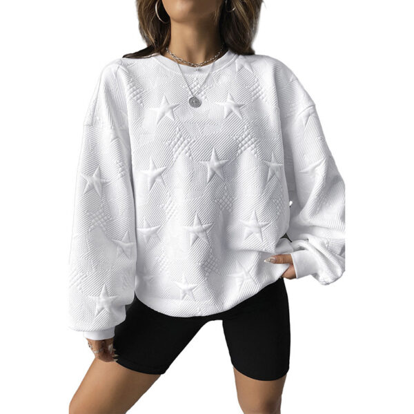 Casual Loose Round Neck Pullover Women - Image 7