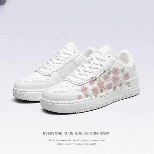 White Shoes Girls' Sneakers Autumn New - Image 4
