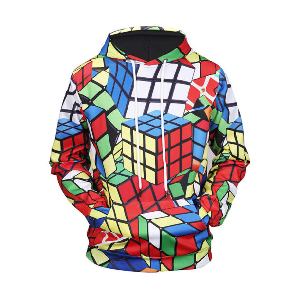 Slip Pocket Hooded Hip Hop Sweater Men - Image 4