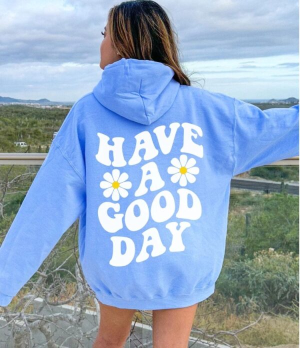 Spring And Autumn Men's Women's Hoodie Flower Print Casual Hoodie - Image 2