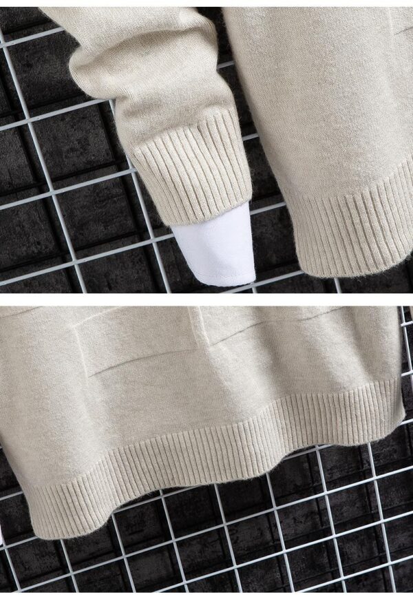 Student High Neck Pullover Knitted Sweater - Image 2
