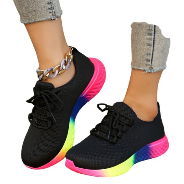 Women's Plus Size Rainbow Low Stretch Pumps - Image 10