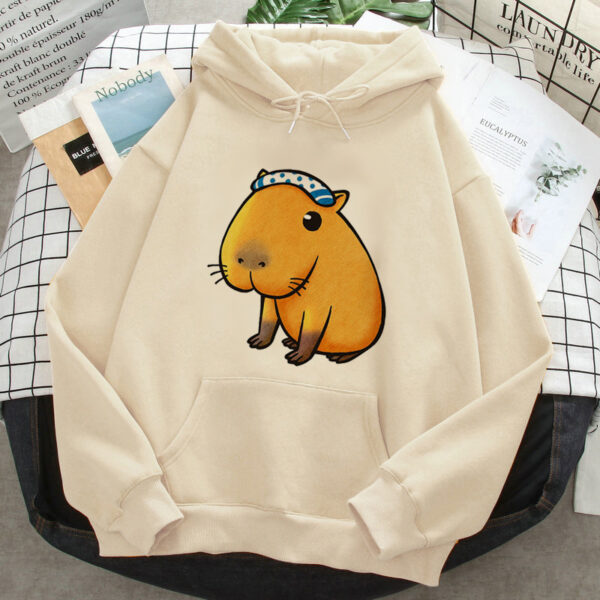 Capybara Hoodies Female Korean Hip Hop Anime Harajuku Women H - Image 9