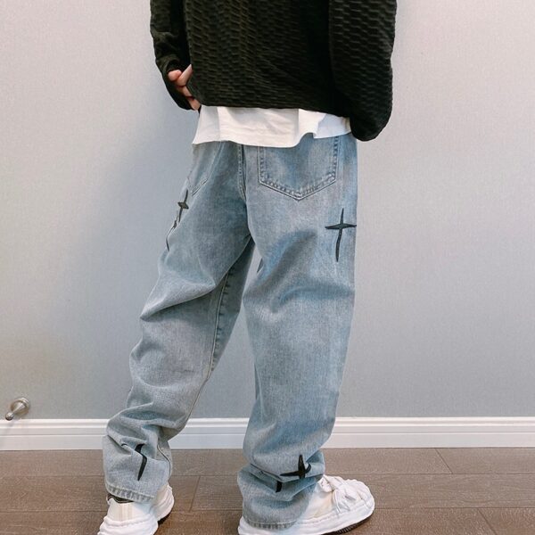 Spring And Autumn Fashion Casual Men's Nine Point Jeans - Image 7