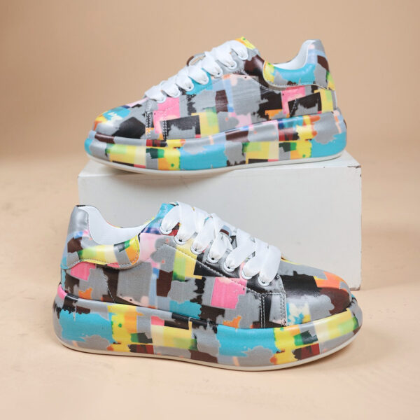 Hand-painted Shoes Women's Platform Casual Shoes Painted Sports - Image 8