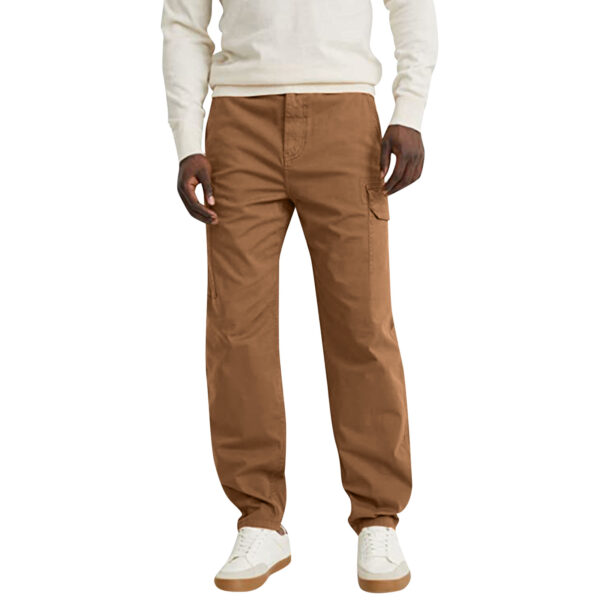 Casual Trousers With Pocket Straight Loose Cargo Pants For Men - Image 3