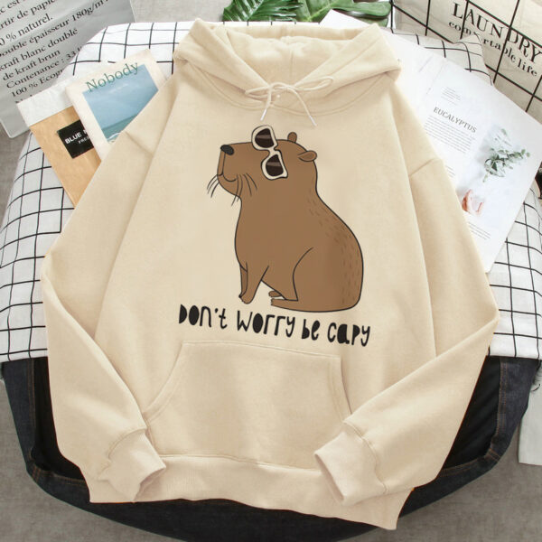 Capybara Hoodies Female Korean Hip Hop Anime Harajuku Women H - Image 8