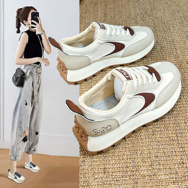 Student Running Sports All-match Heightened Daddy Shoes - Image 6