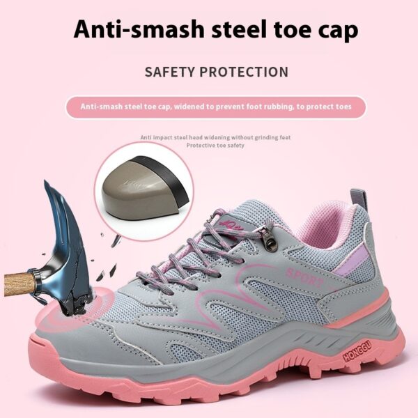 Women's Work Shoes Anti-smashing And Anti-penetration Breathable Lightweight - Image 4