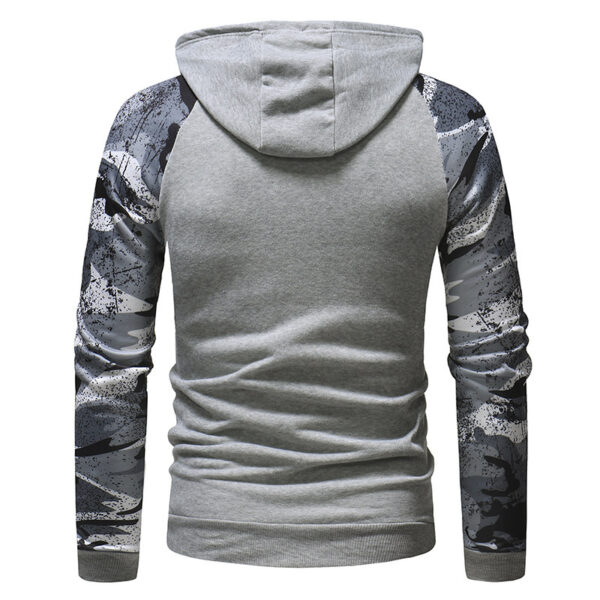 Mens Long Sleeve Camouflage Print Sweatshirt - Image 4