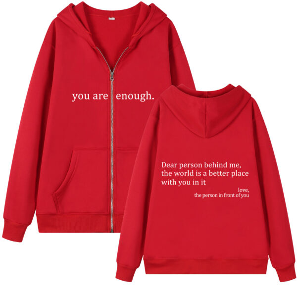 Hoodies Plus Size Sweatshirt Casual Drawstring Zipper Clothes - Image 7