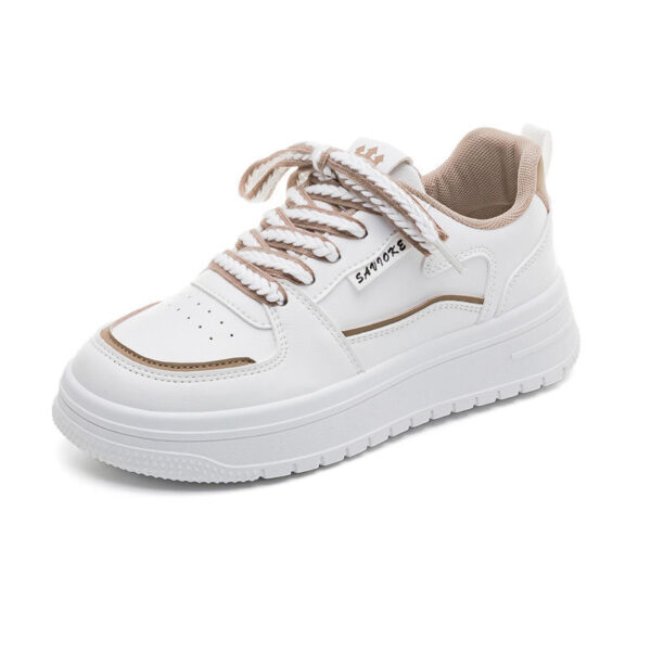 Platform White Shoes Minority All-match Running Leisure Sneakers - Image 5