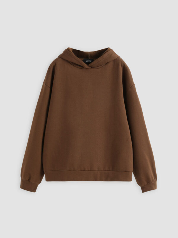 2023 Letters Print Casual Loose Long -sleeved Hooded Sweater - Image 3