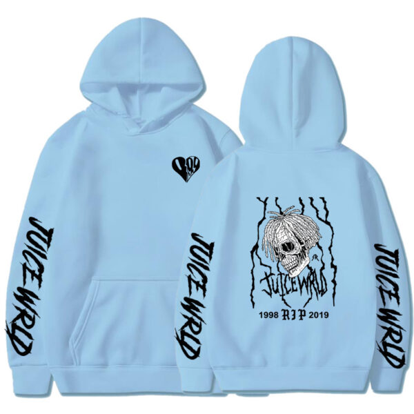 Men's And Women's Printed Loose Hoodie - Image 3