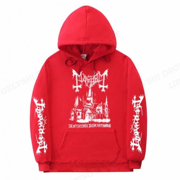 Men's Solid Color Printed Fashion Hoodie - Image 10