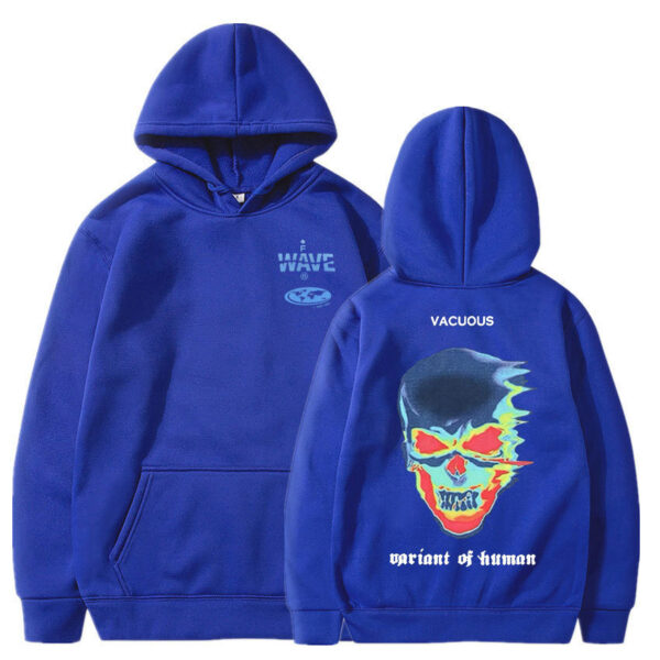 Skeleton Thermal Imaging Graphic Print Hoodie Men Women - Image 4