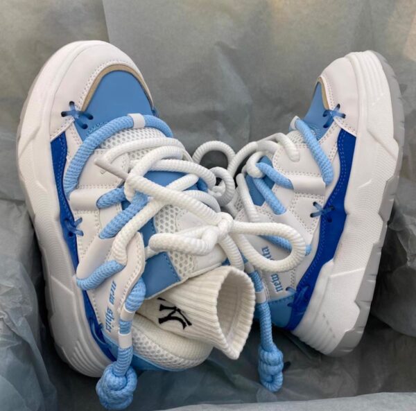 Thick Bottom Retro Height Increasing Couple Clunky Sneakers - Image 8