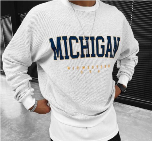 3D Digital Printing Men's Round Neck Polyester Hooded Sweatshirt - Image 4