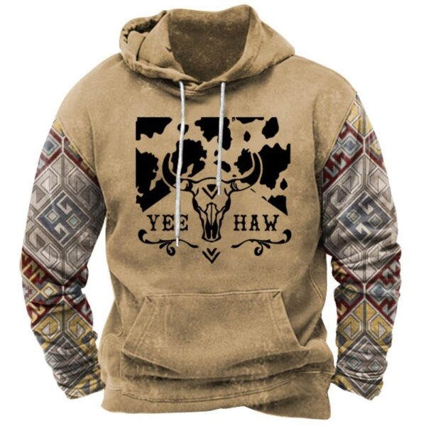 Fashion Trendy Printed Hoodie Men - Image 4