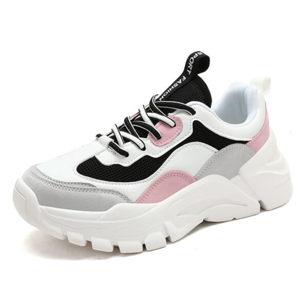 Soft Bottom High Elastic Thick Bottom Inner Layer Dad Shoes - Image 2