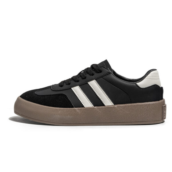 All-matching PU Leather Couple Flat Sneakers Men - Image 7