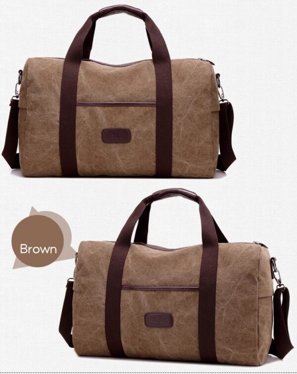Vintage Men Canvas handbag High Quality Travel Bags Large Capacity Women Luggage Travel Duffle Bags - Image 4