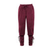 Men's Cotton And Linen Trousers Ankle Strap Pants Medieval Viking