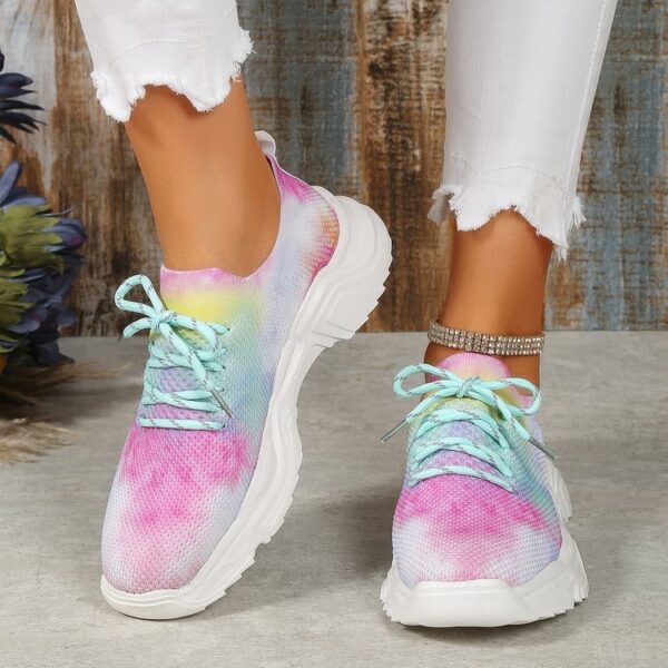 Casual Flower Sports Shoes Women Flat Bottom Plus Size - Image 7
